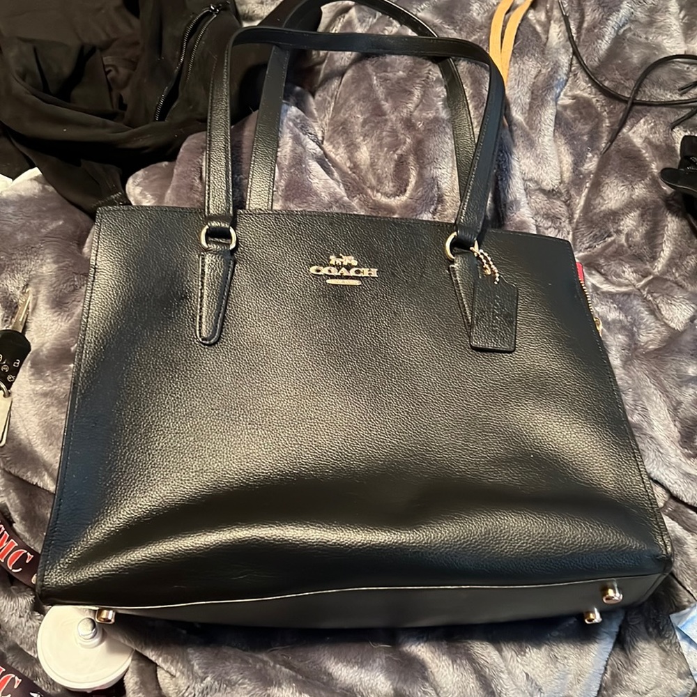 Coach limited black/red tote